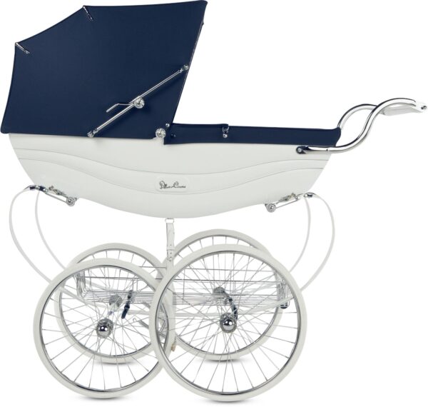 Silver Cross Balmoral Barnvagn, White and Navy