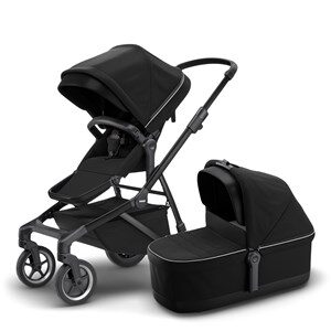 Thule Thule Sleek Stroller With Carrycot Midnight Black Black one size