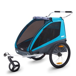 Thule Coaster XT Double Cykelvagn Blå one size