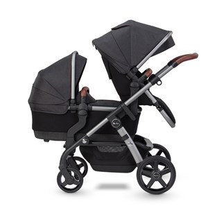 Silver Cross Wave Sittdel Och Liggdel Charcoal Wave Seat Unit/Carrycot Charcoal